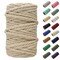 White Lion Macramé Cord – Cotton Rich Macrame Rope, 6 mm, 50 Feet, Yarn for Wall Decor, Crochet, Gift Wrapping, Wall Hanging, Plant Hangers, Handmade Crafts, Knitting